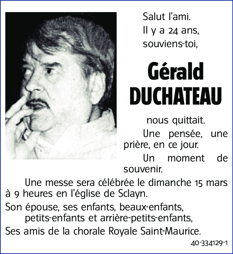 Gérald DUCHATEAU