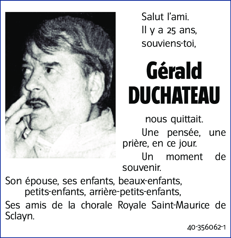 Gérald DUCHATEAU