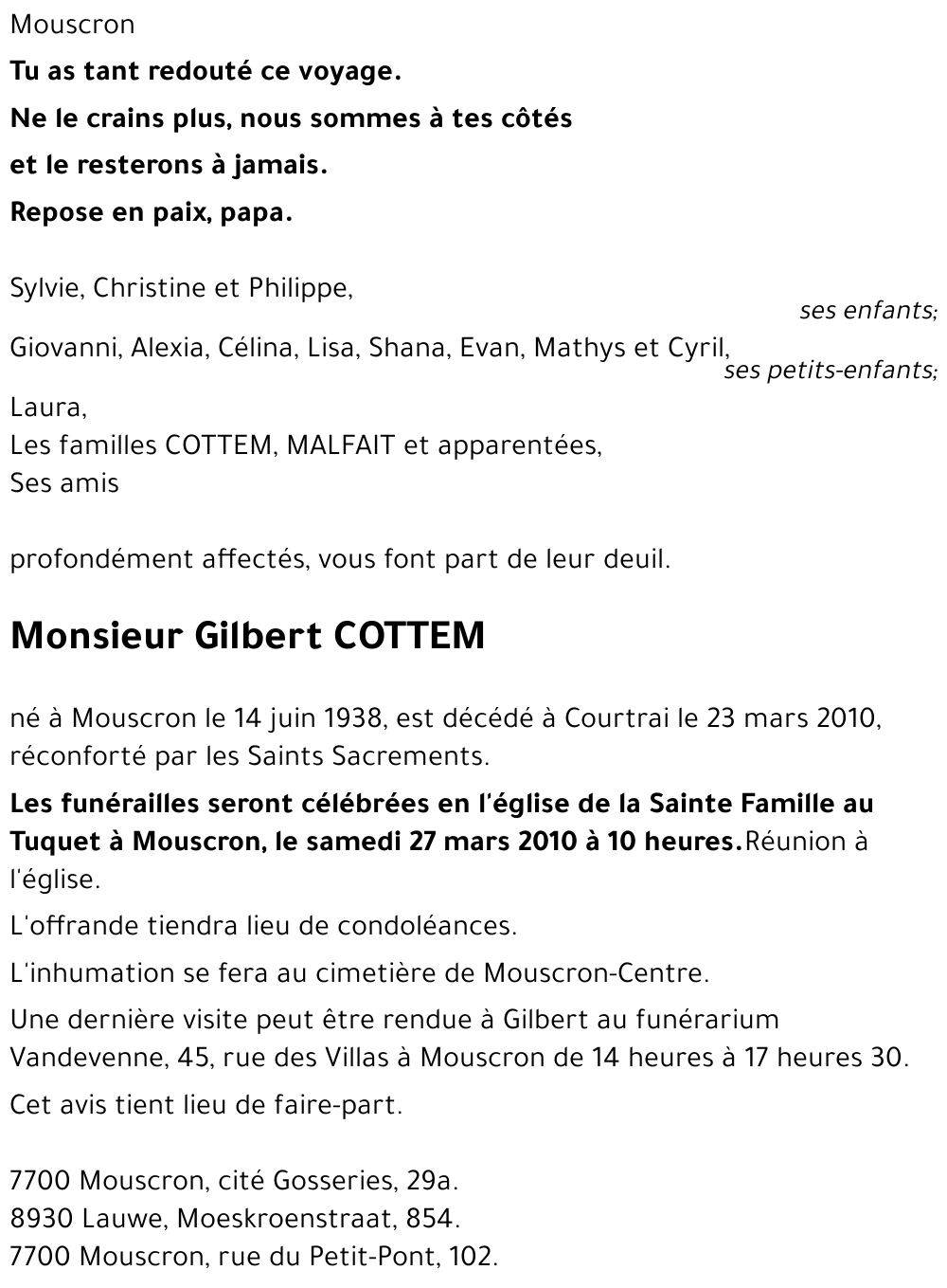 Gilbert COTTEM