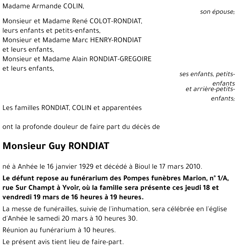 Guy RONDIA