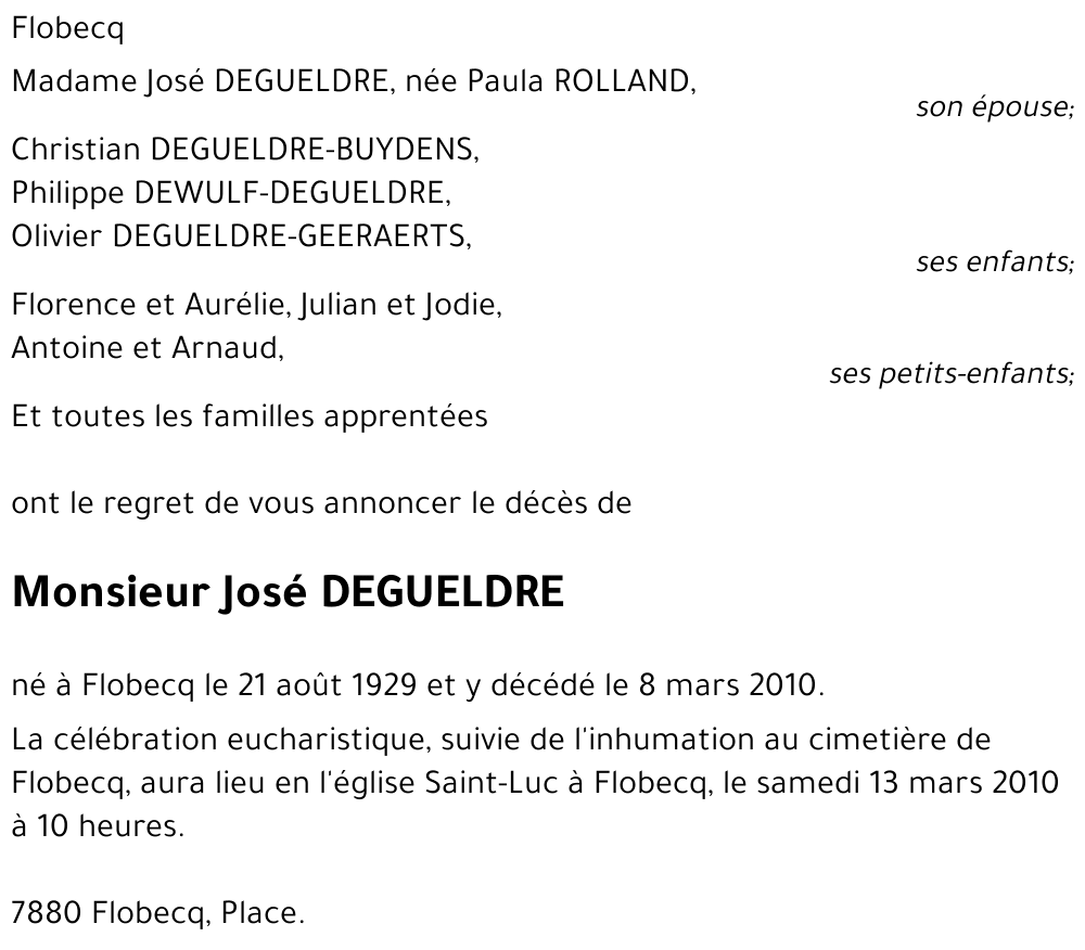 José DEGUELDRE