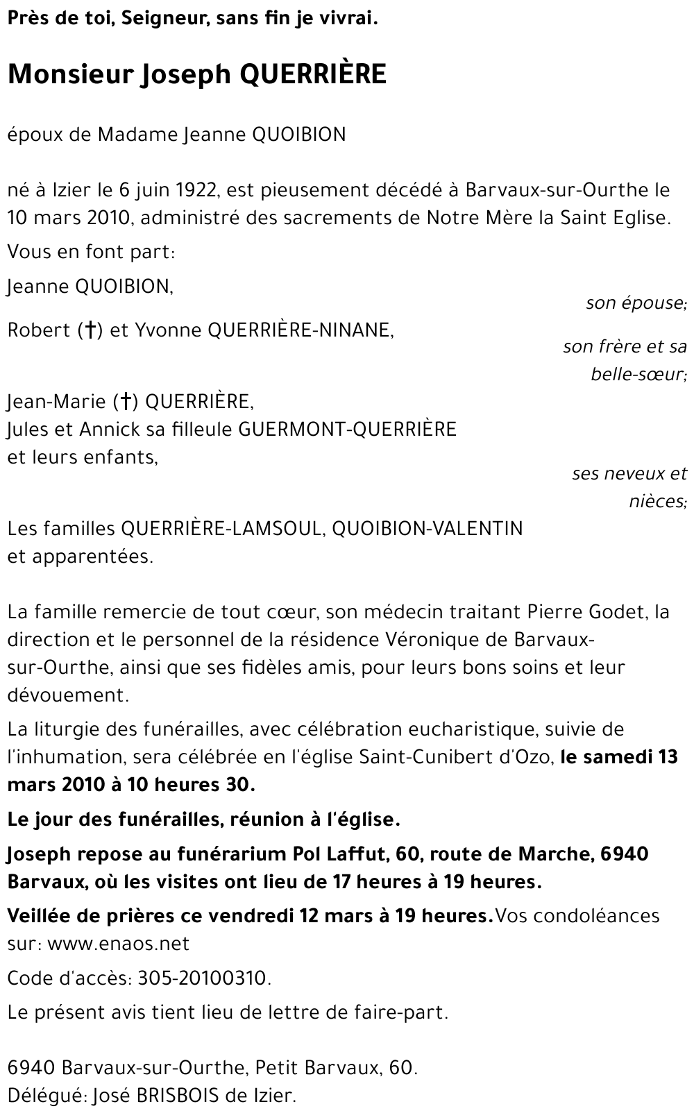 Joseph QUERRIÈRE