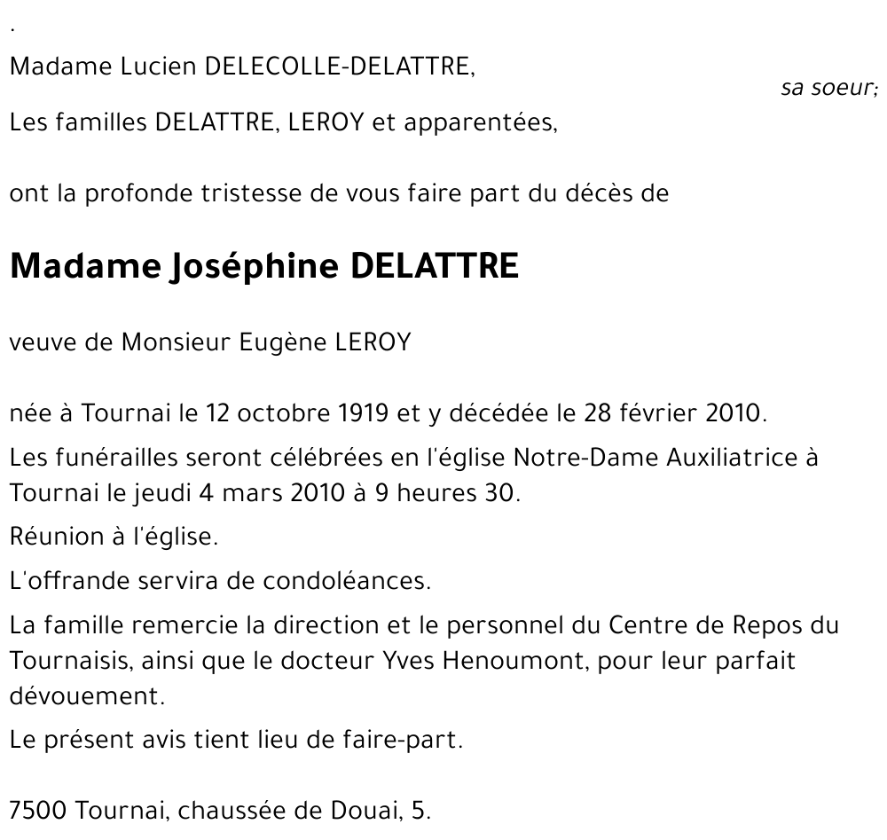 Joséphine DELATTRE