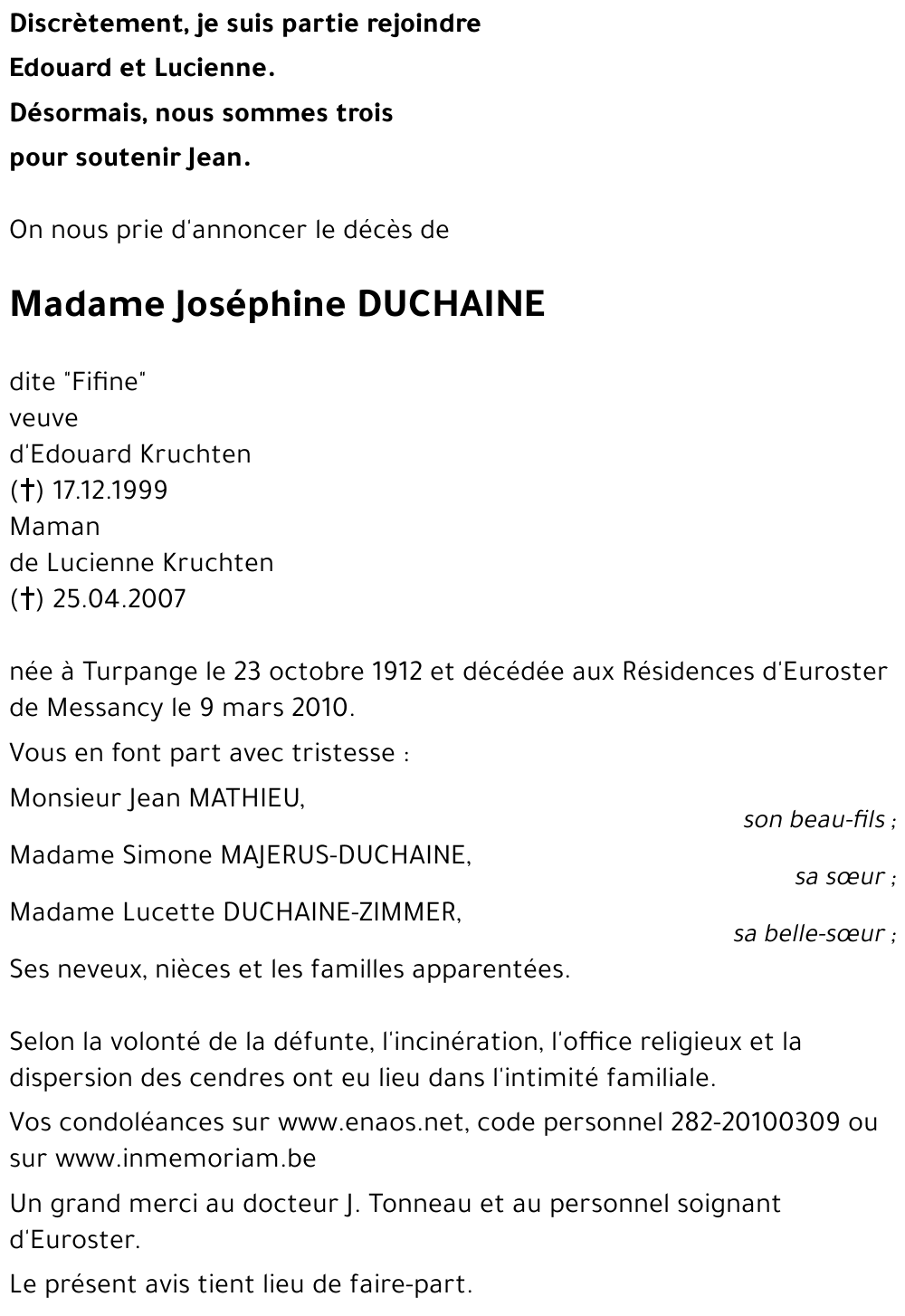Joséphine DUCHAINE
