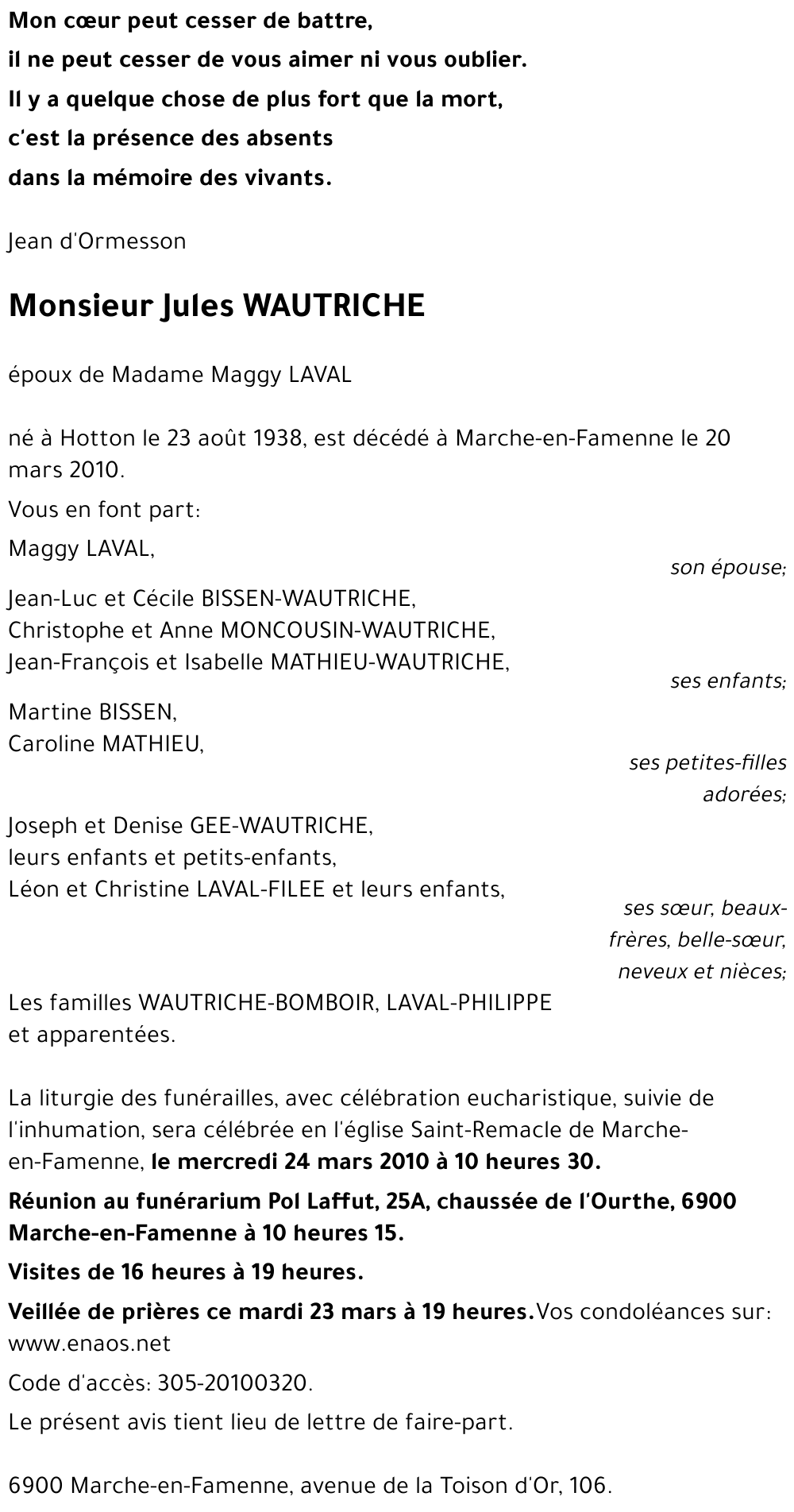 Jules WAUTRICHE
