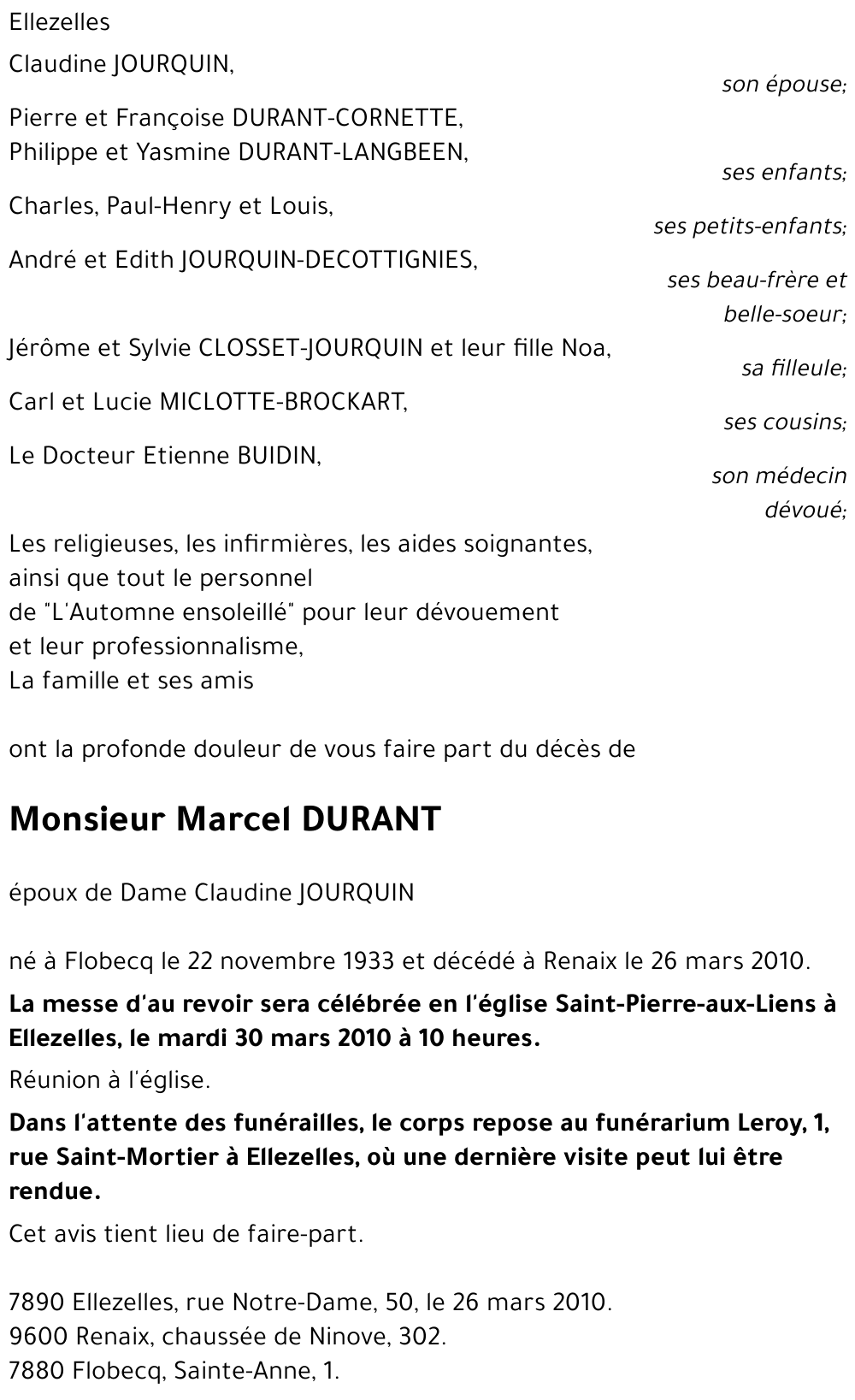 Marcel DURANT