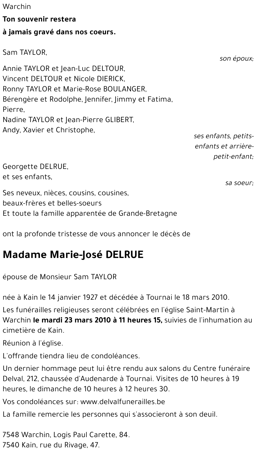 Marie-Josée DELRUE
