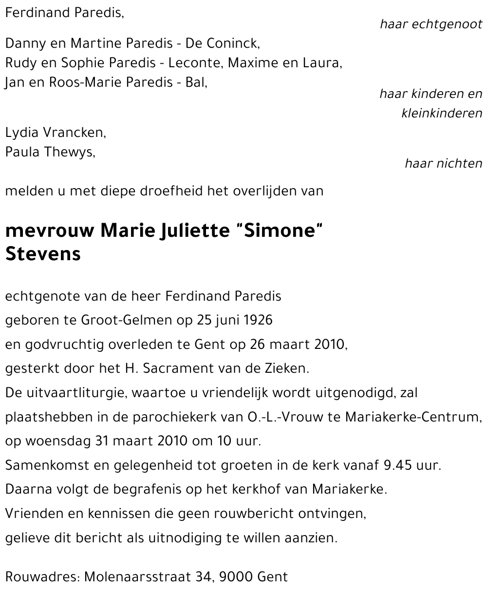 Marie Juliette 