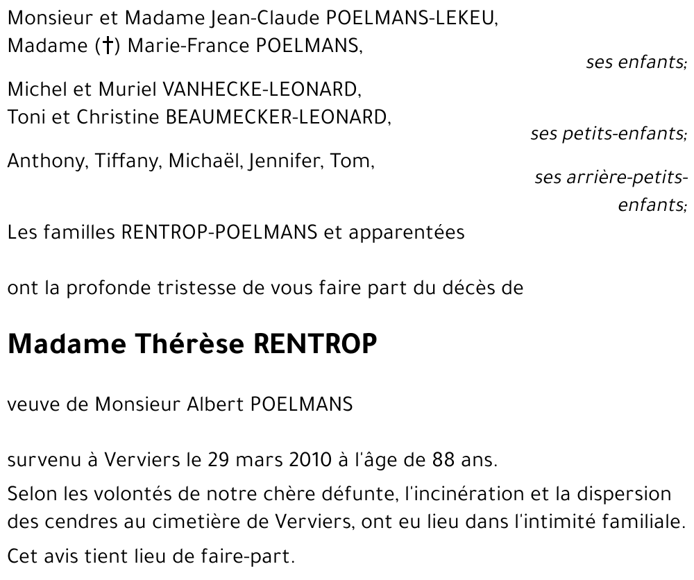 Thérèse RENTROP