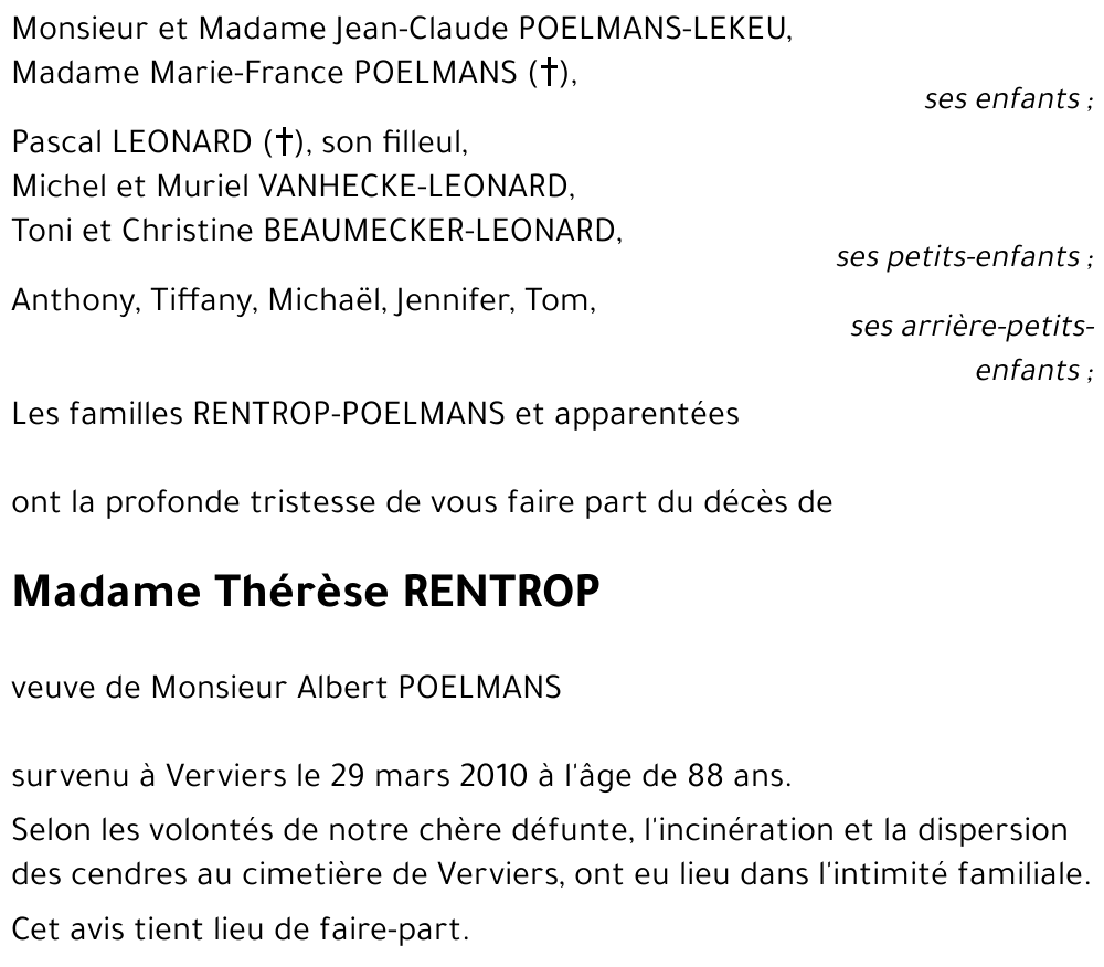 Thérèse RENTROP