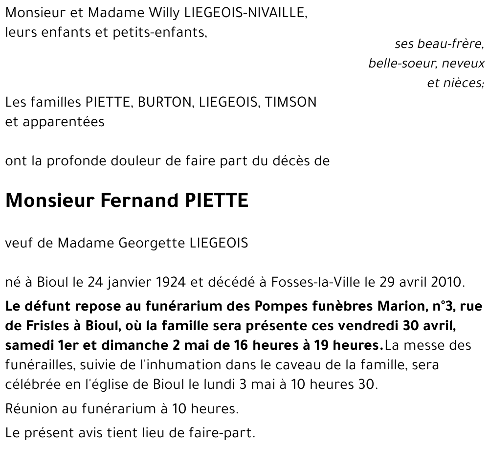 Fernand PIETTE