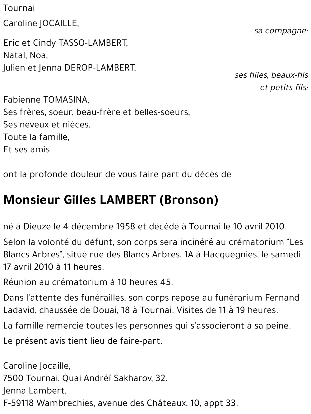 Gilles LAMBERT