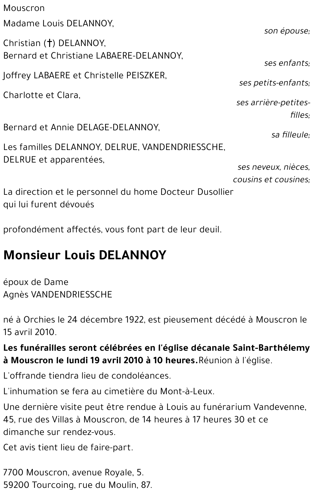 Louis DELANNOY