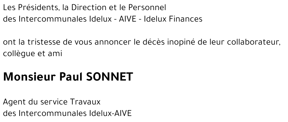 Paul SONNET