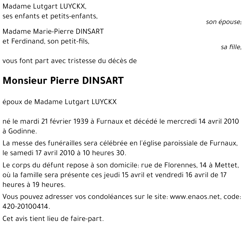 Pierre DINSART