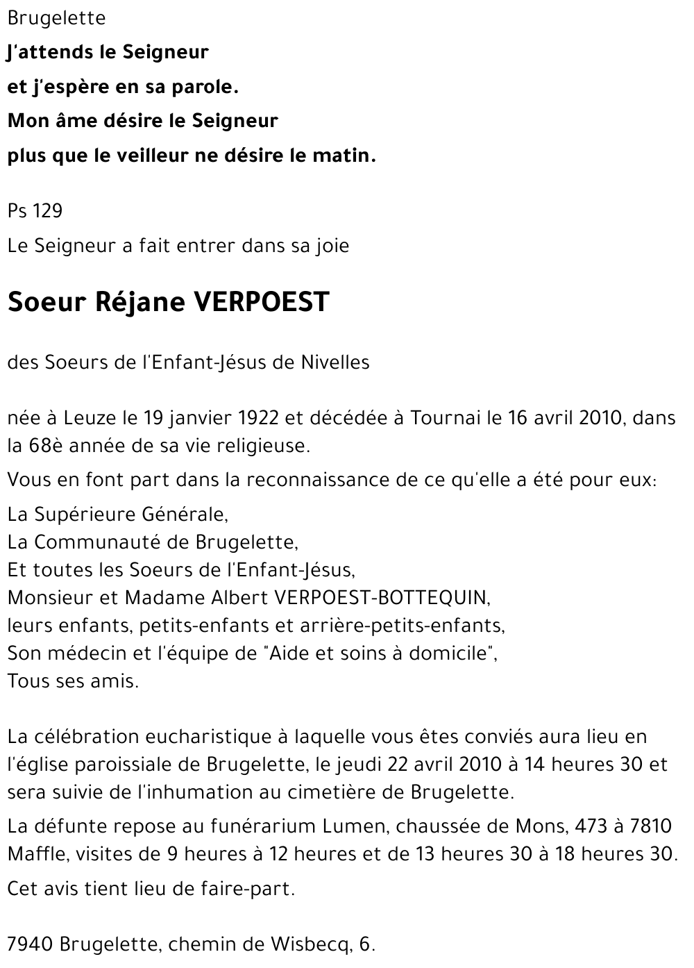 Réjane VERPOEST