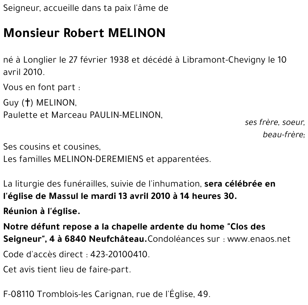 Robert MELINON