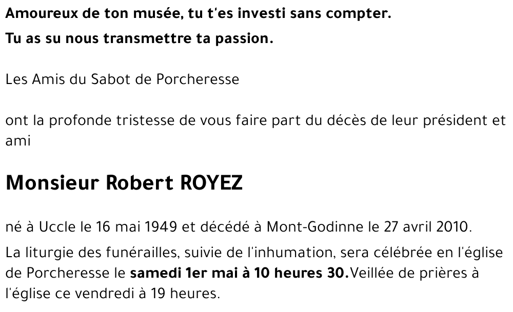 Robert ROYEZ