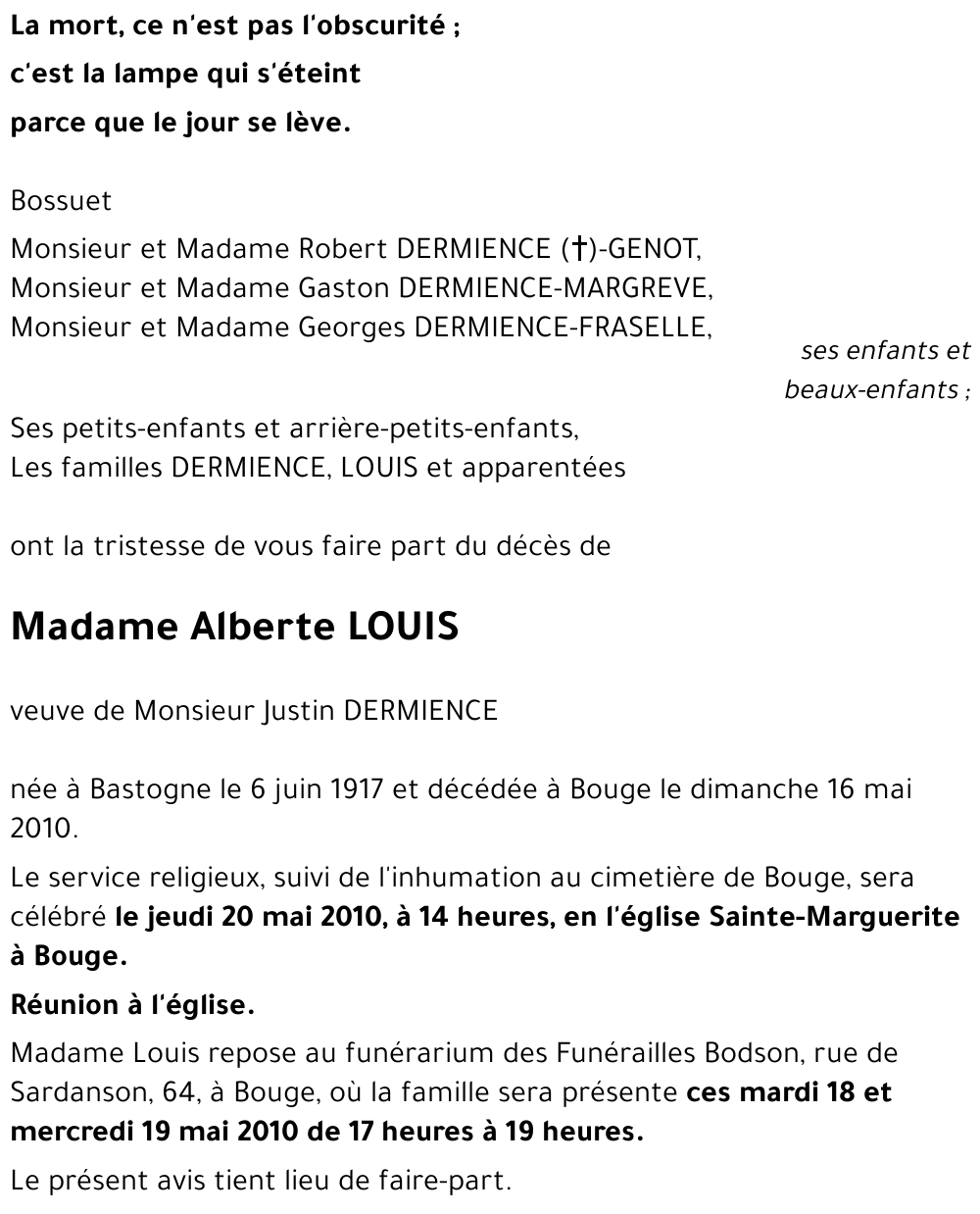 Alberte LOUIS