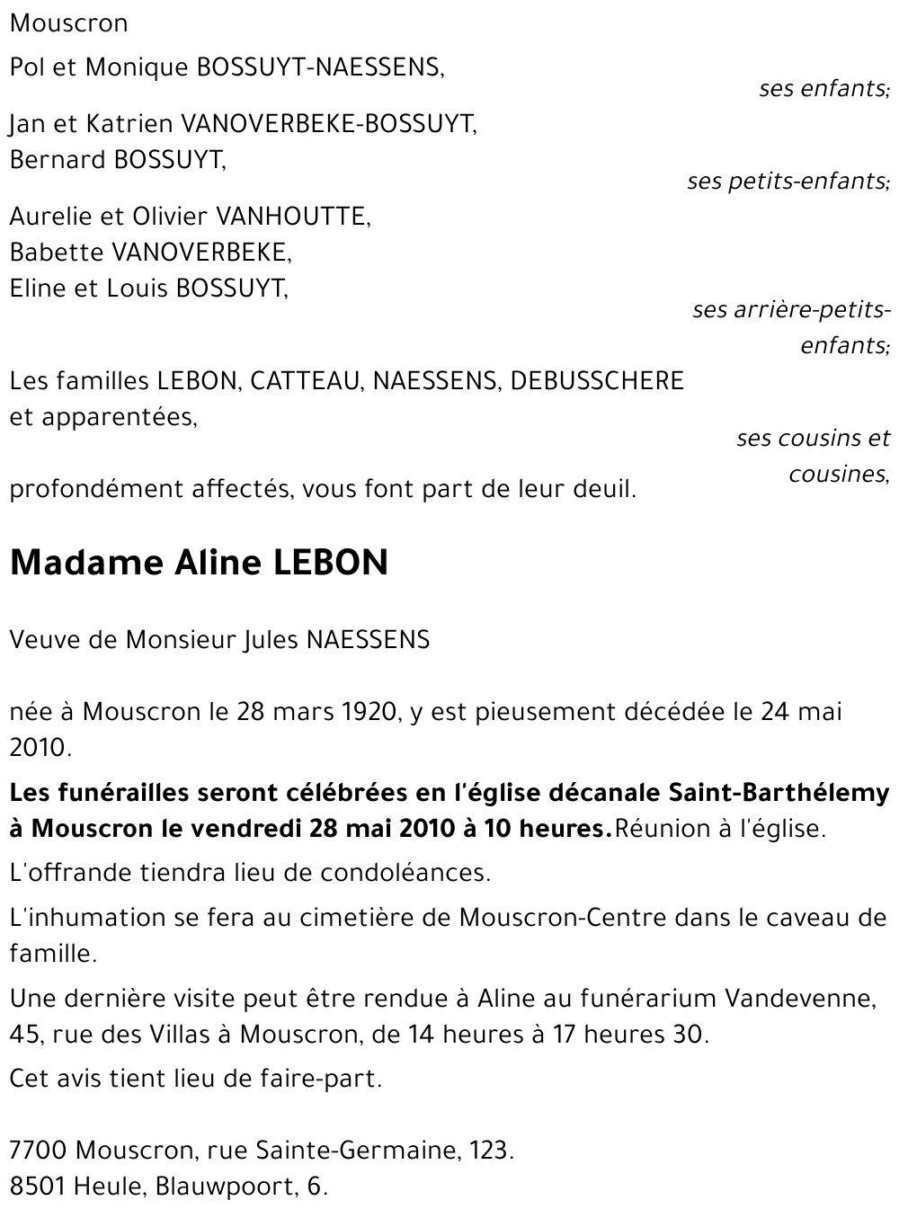 Aline LEBON