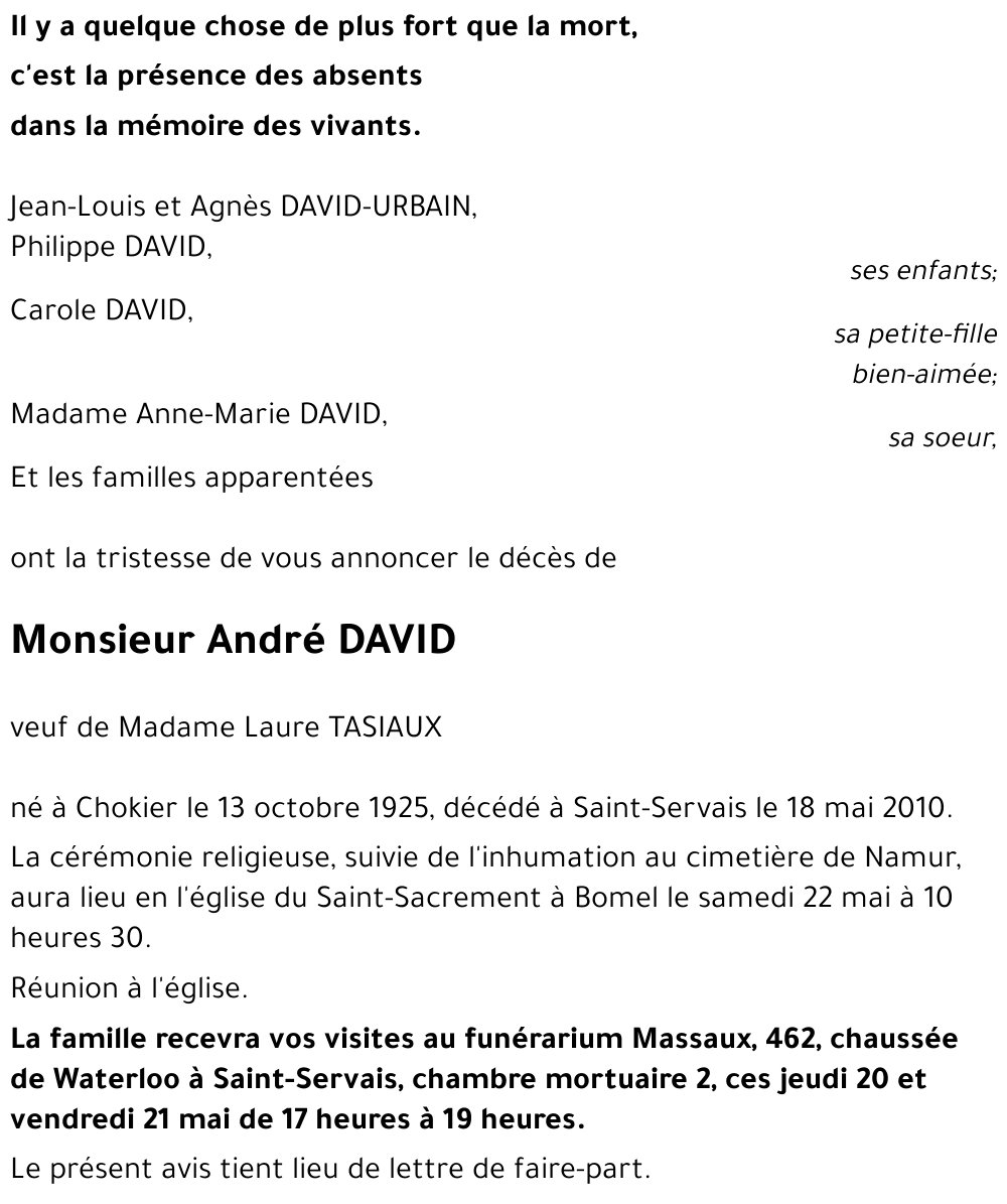 André DAVID