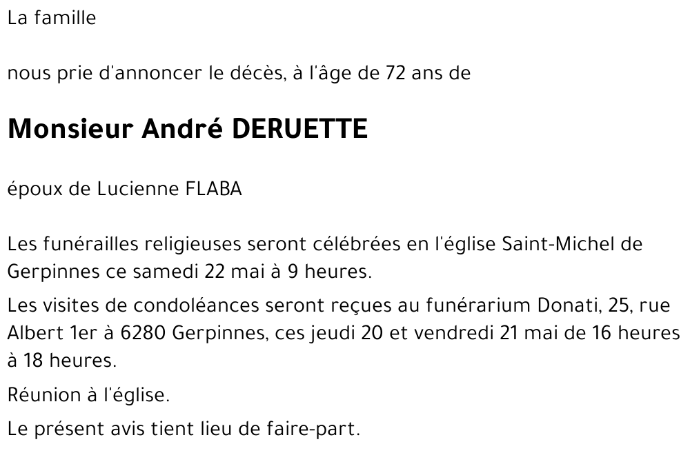 André DERUETTE