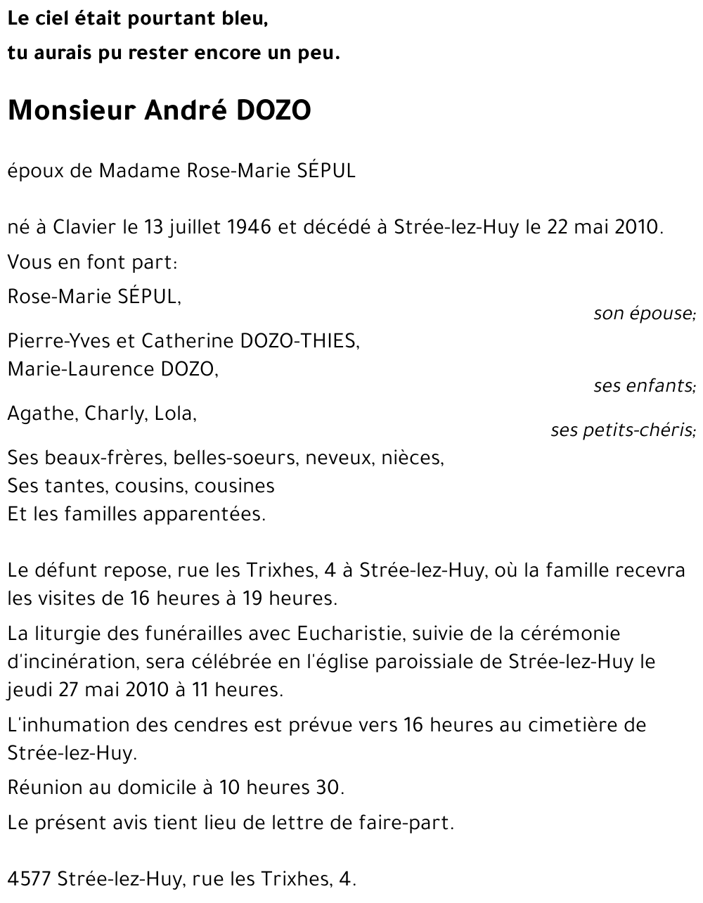 André DOZO