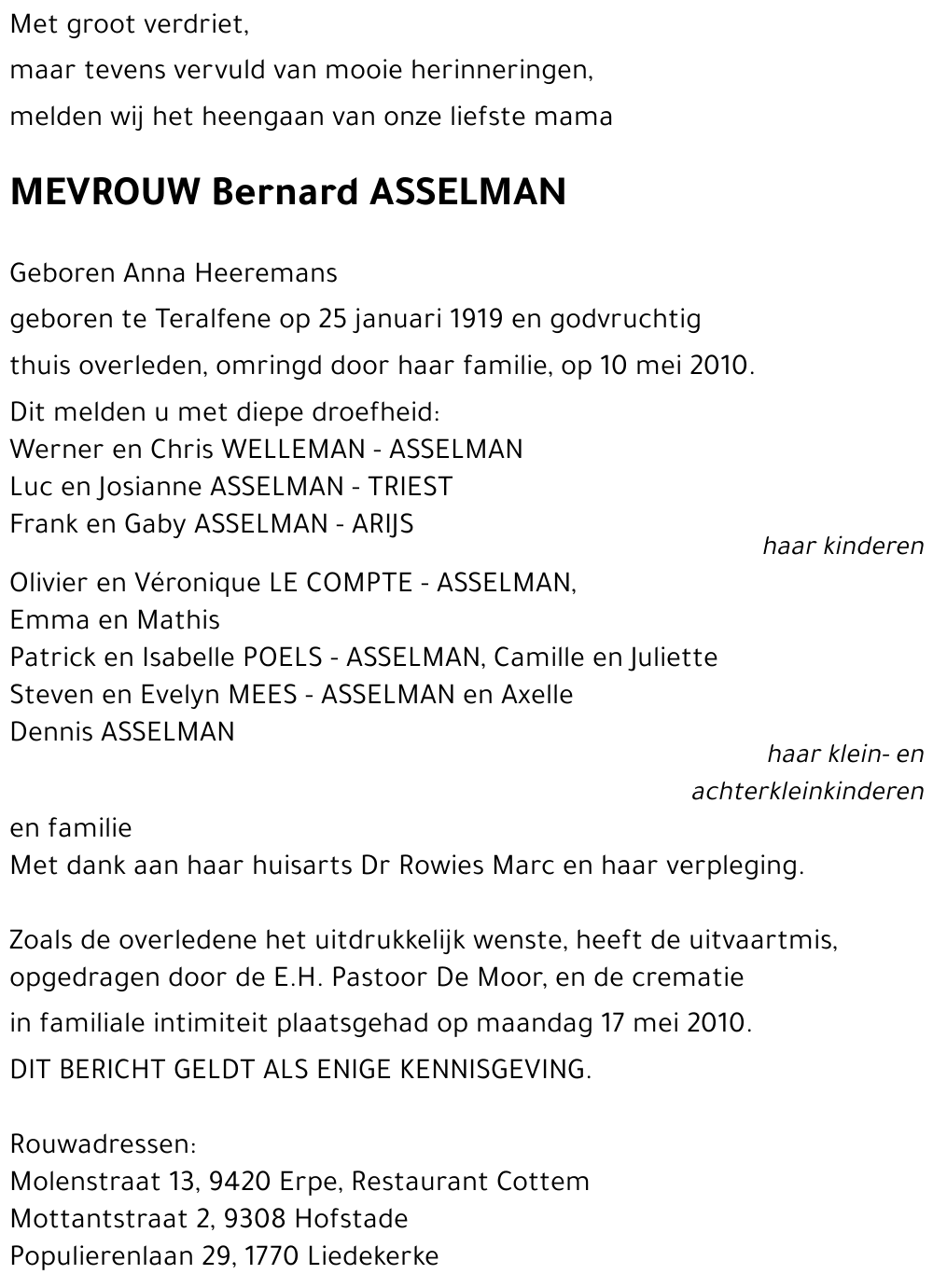 Anna HEEREMANS