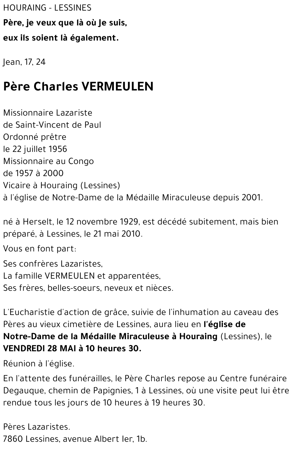 Charles VERMEULEN