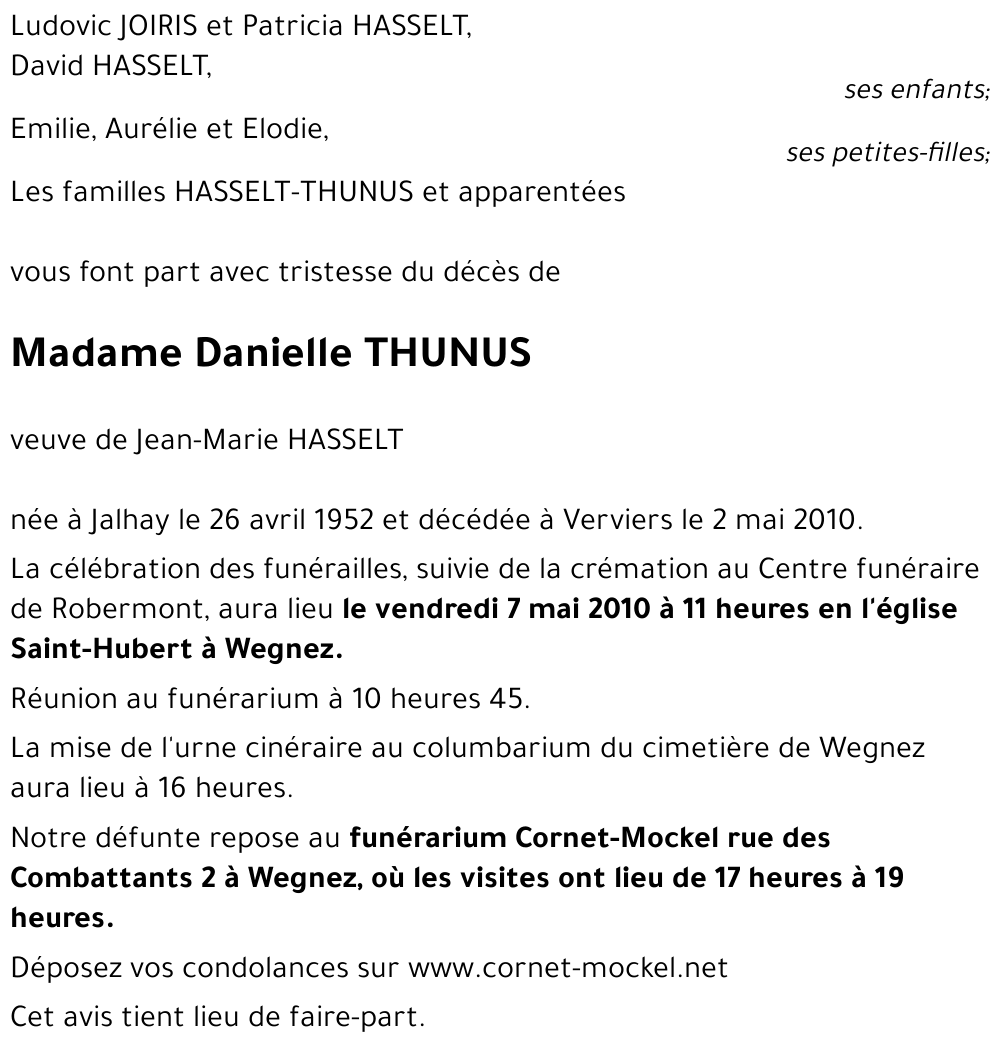 Danielle THUNUS