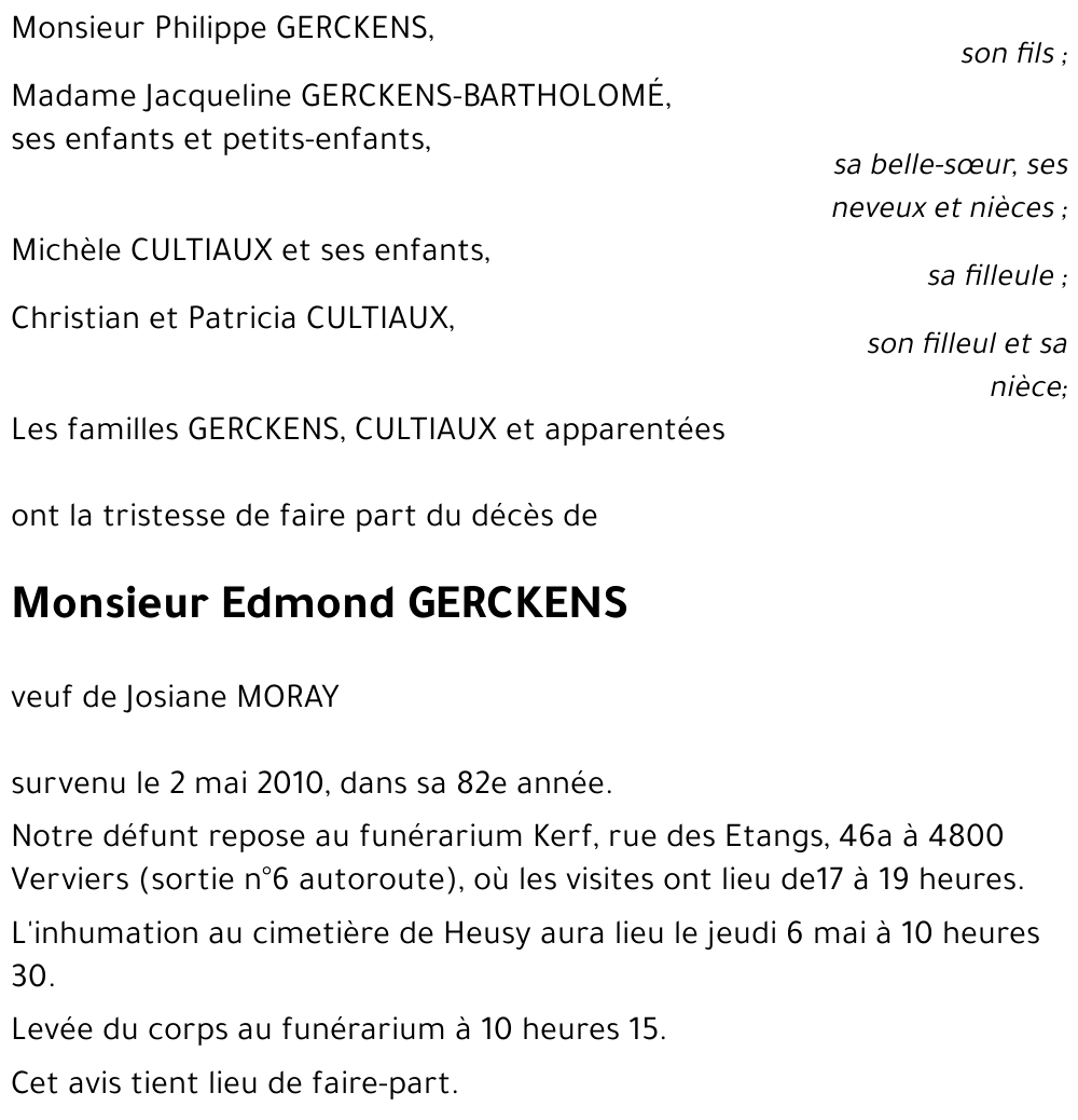 Edmond GERCKENS
