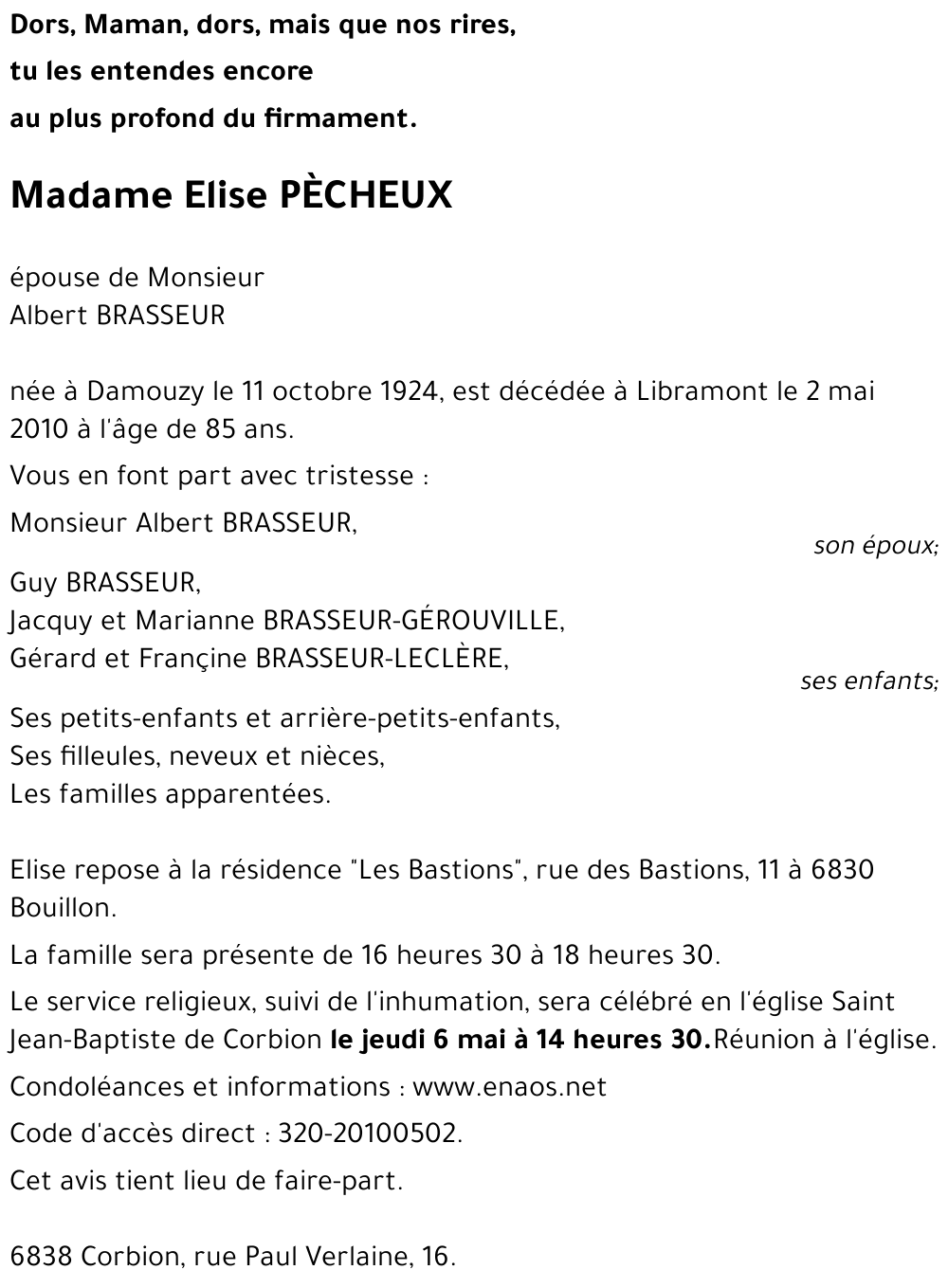 Elise PÈCHEUX