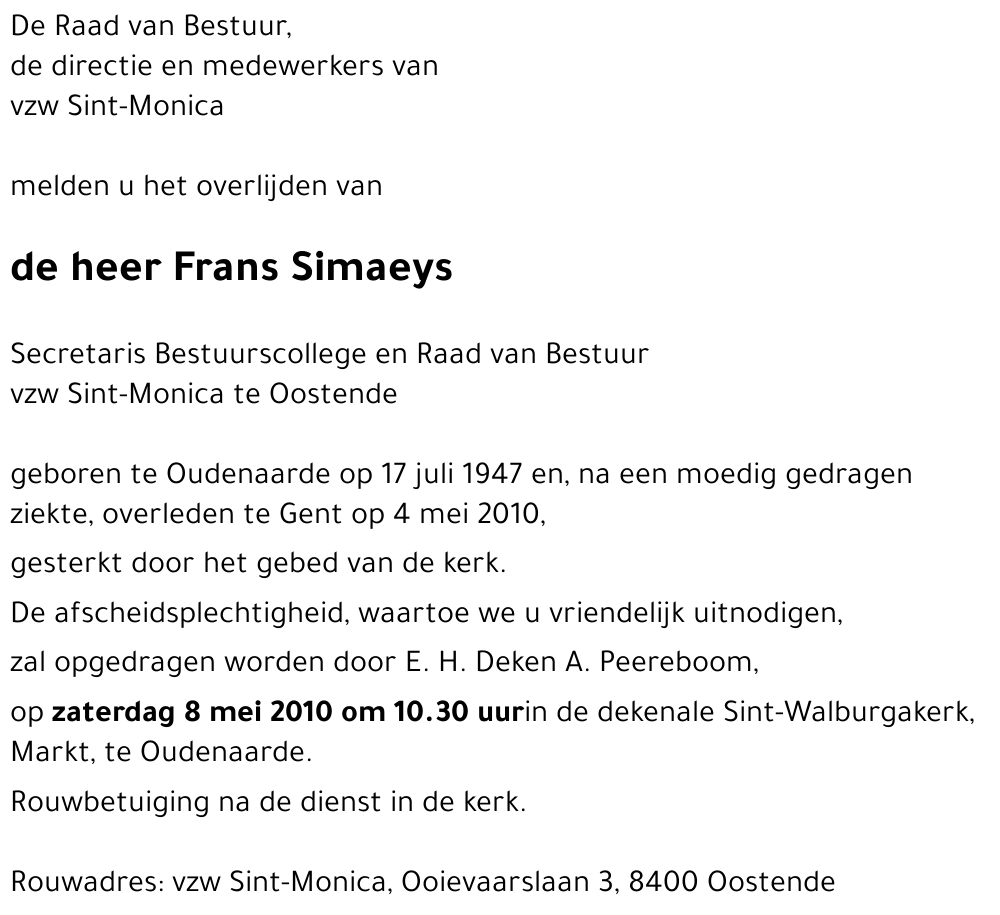 Frans SIMAEYS