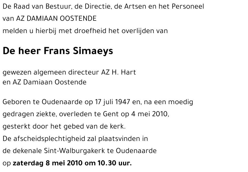 Frans SIMAEYS