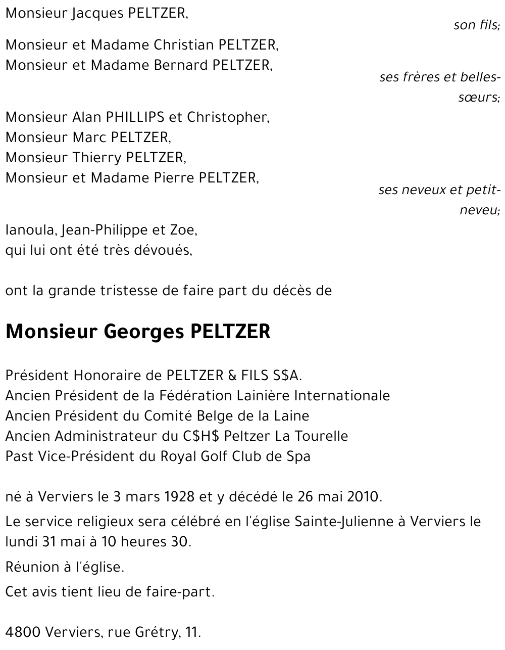 Georges PELTZER