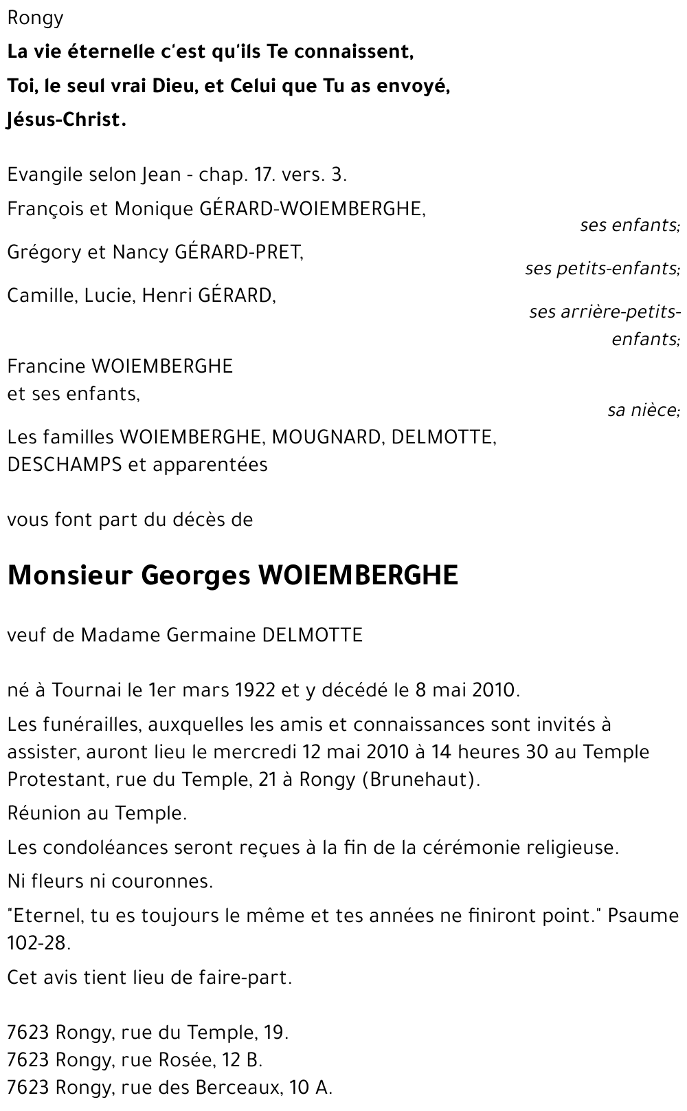 Georges WOIEMBERGHE