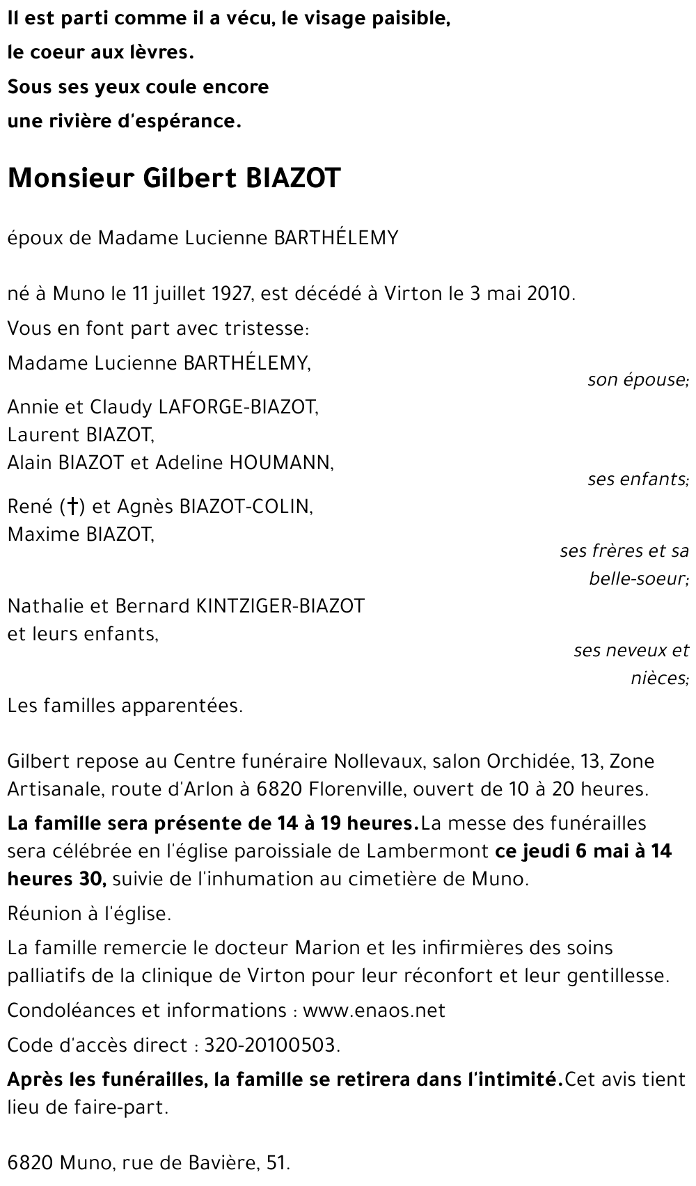 Gilbert BIAZOT