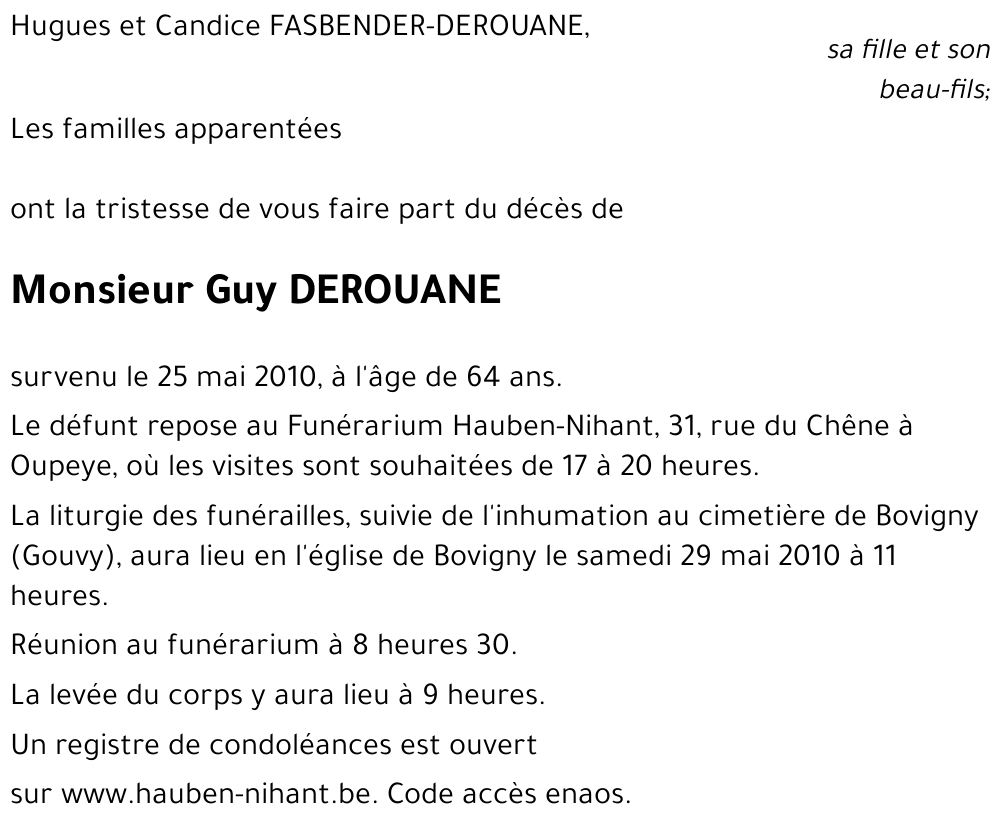 Guy DEROUANE