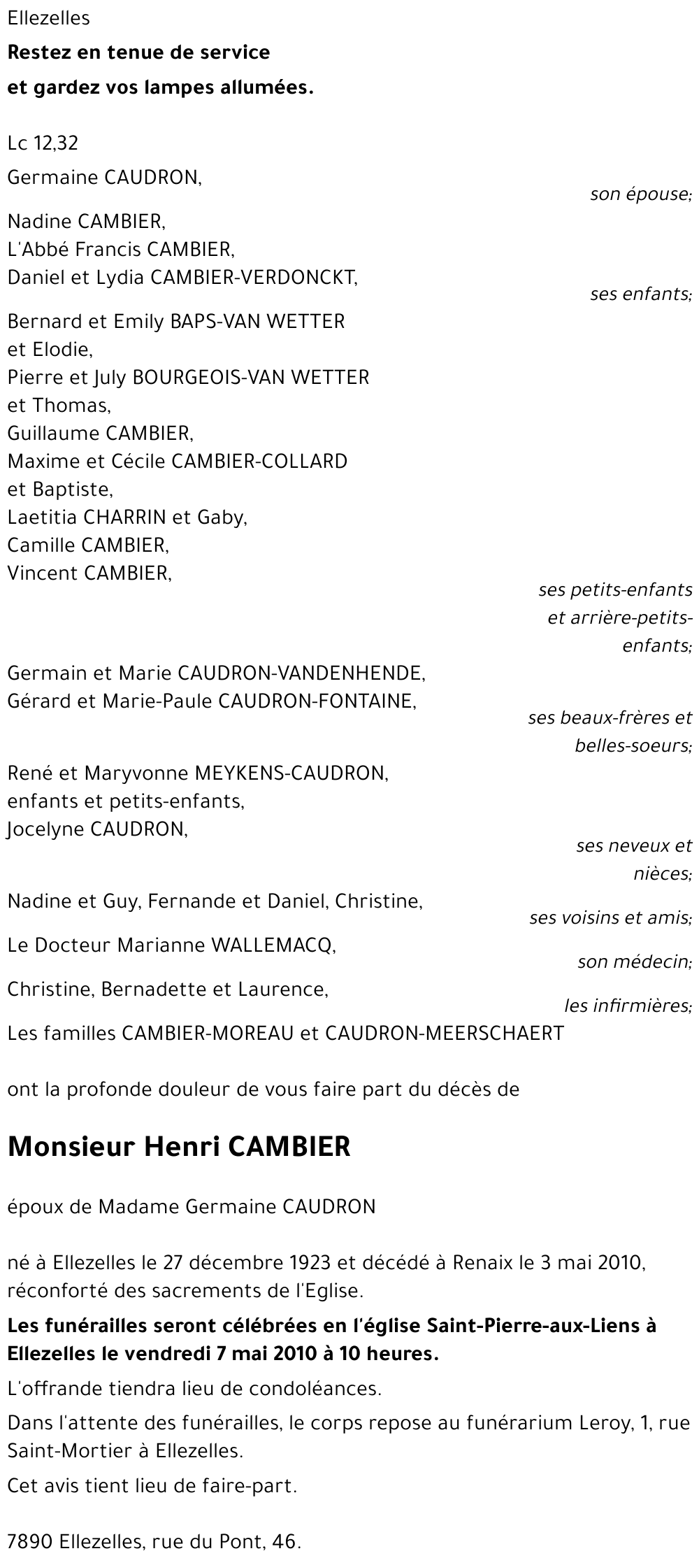Henri CAMBIER