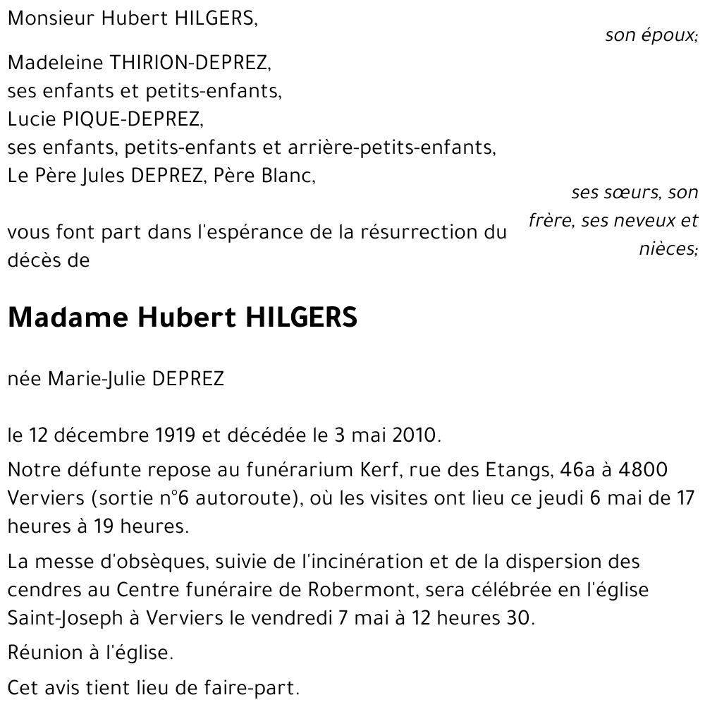 Hubert HILGERS
