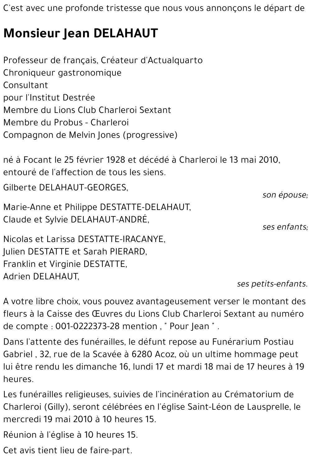 Jean DELAHAUT