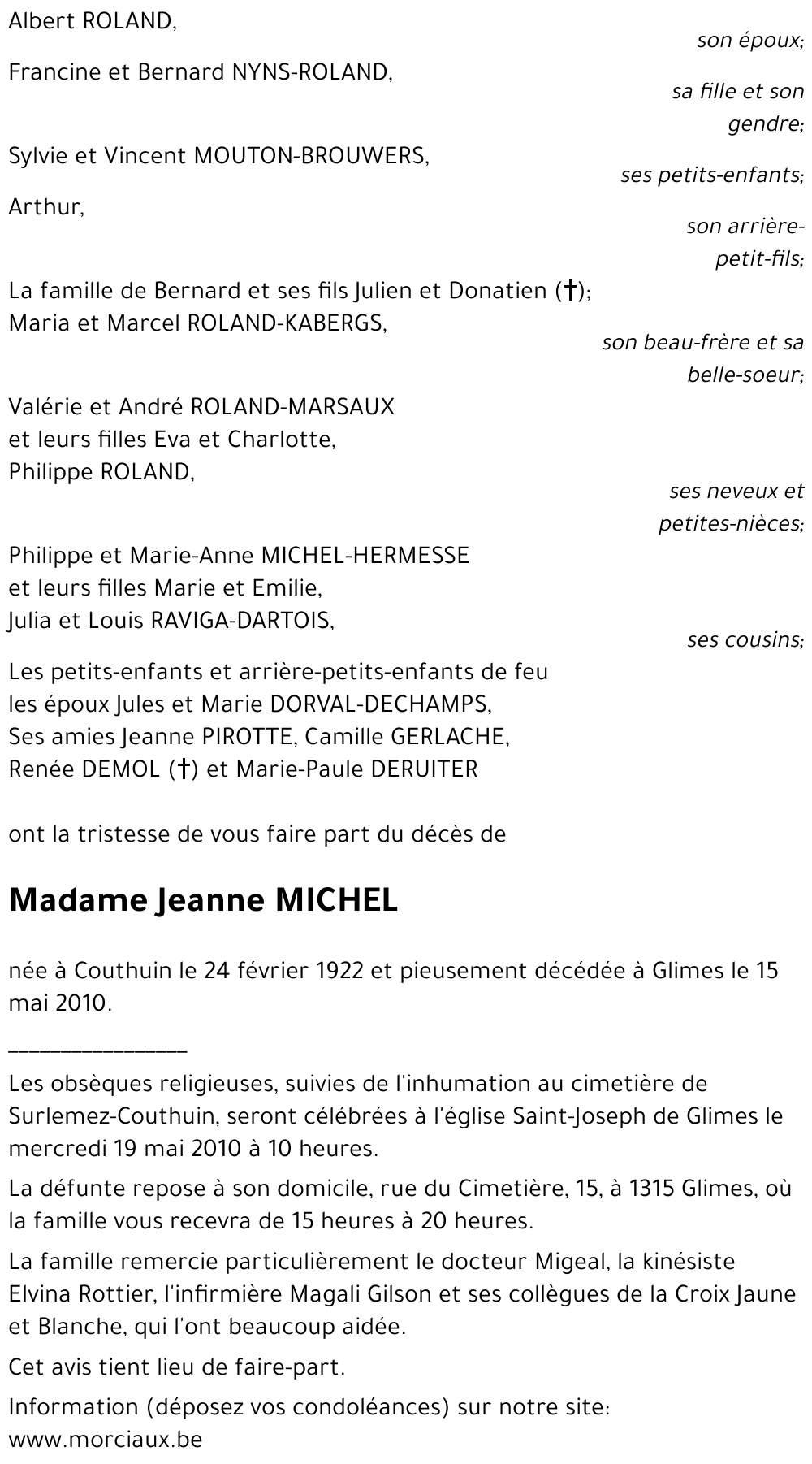Jeanne MICHEL