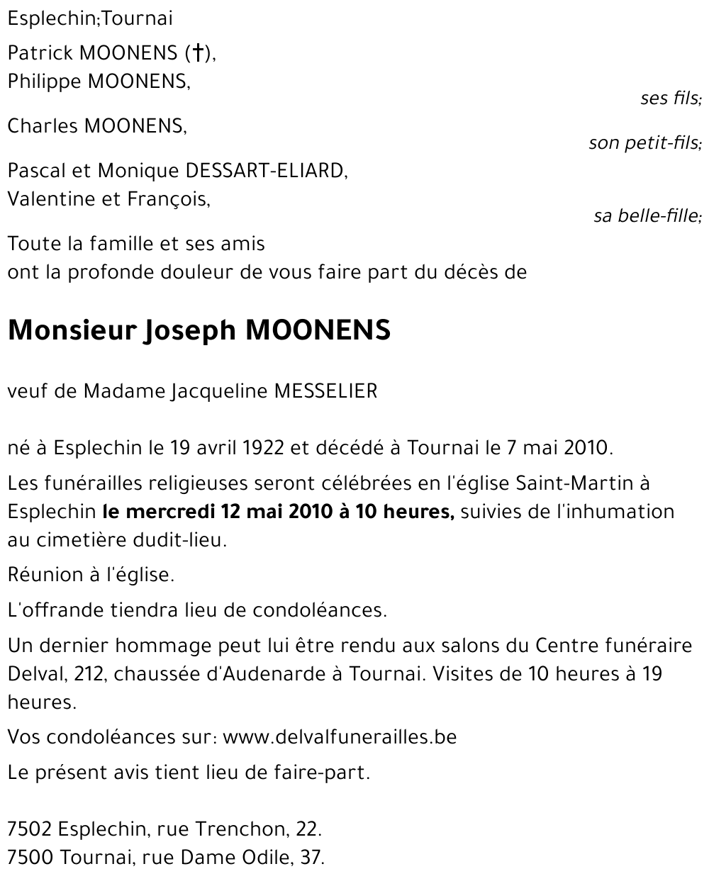 Joseph MOONENS