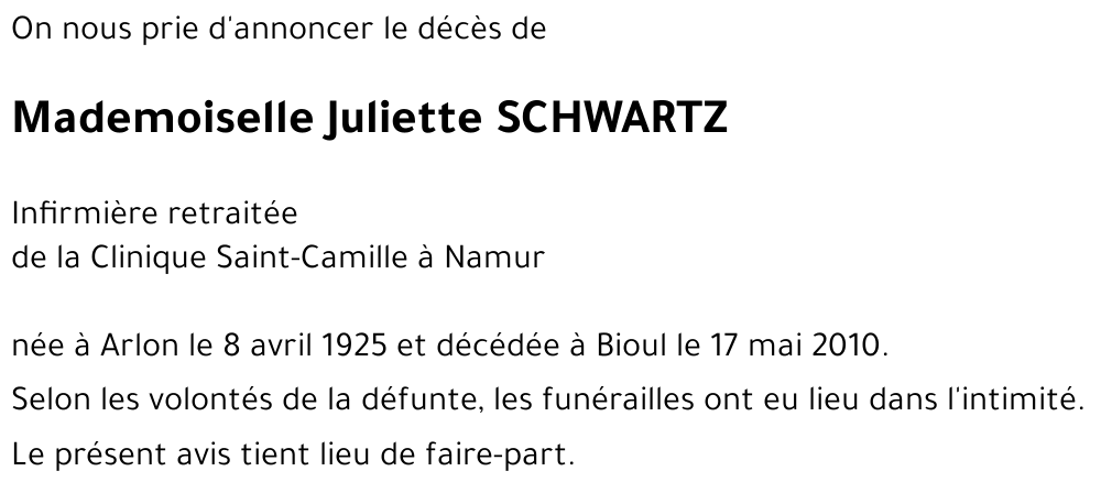 Juliette SCHWARTZ