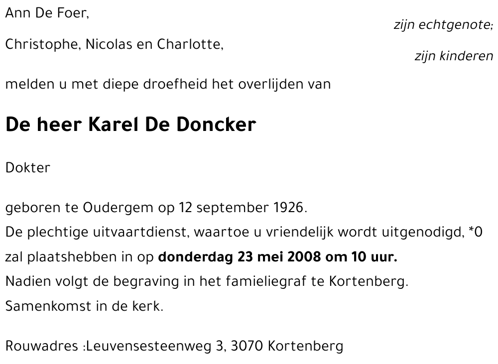 Karel De Doncker