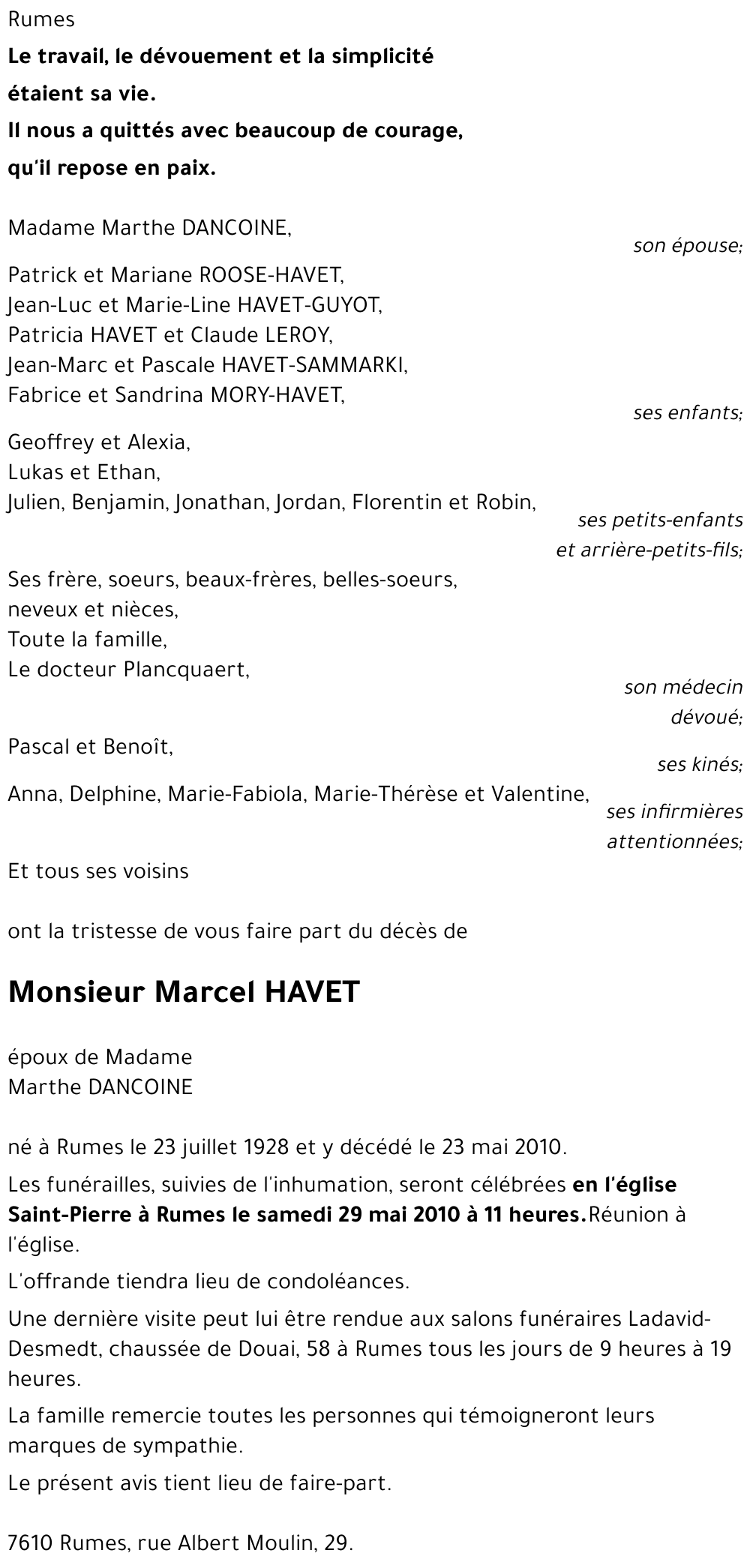 Marcel HAVET