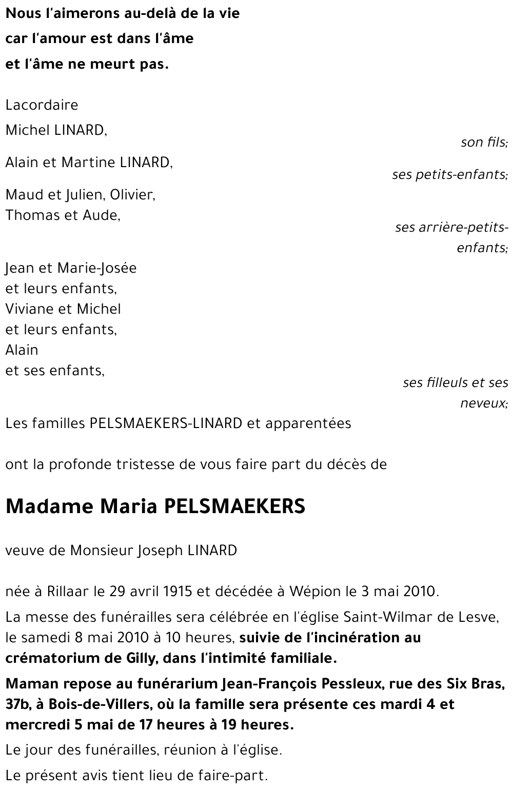 Maria PELSMAEKERS