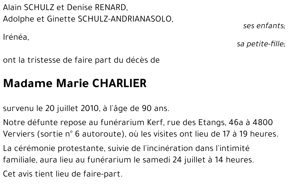 Marie CHARLIER