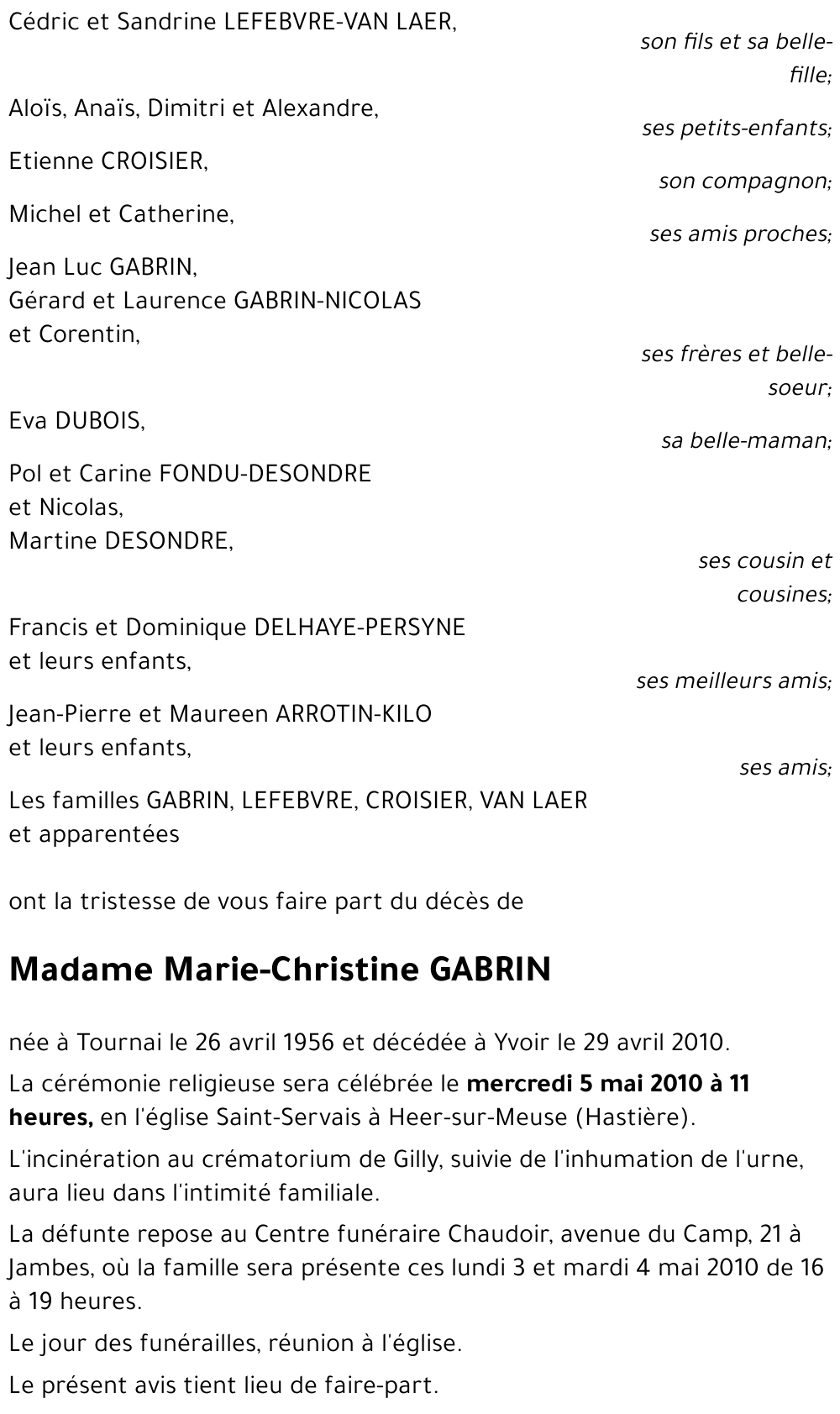 Marie-Christine GABRIN