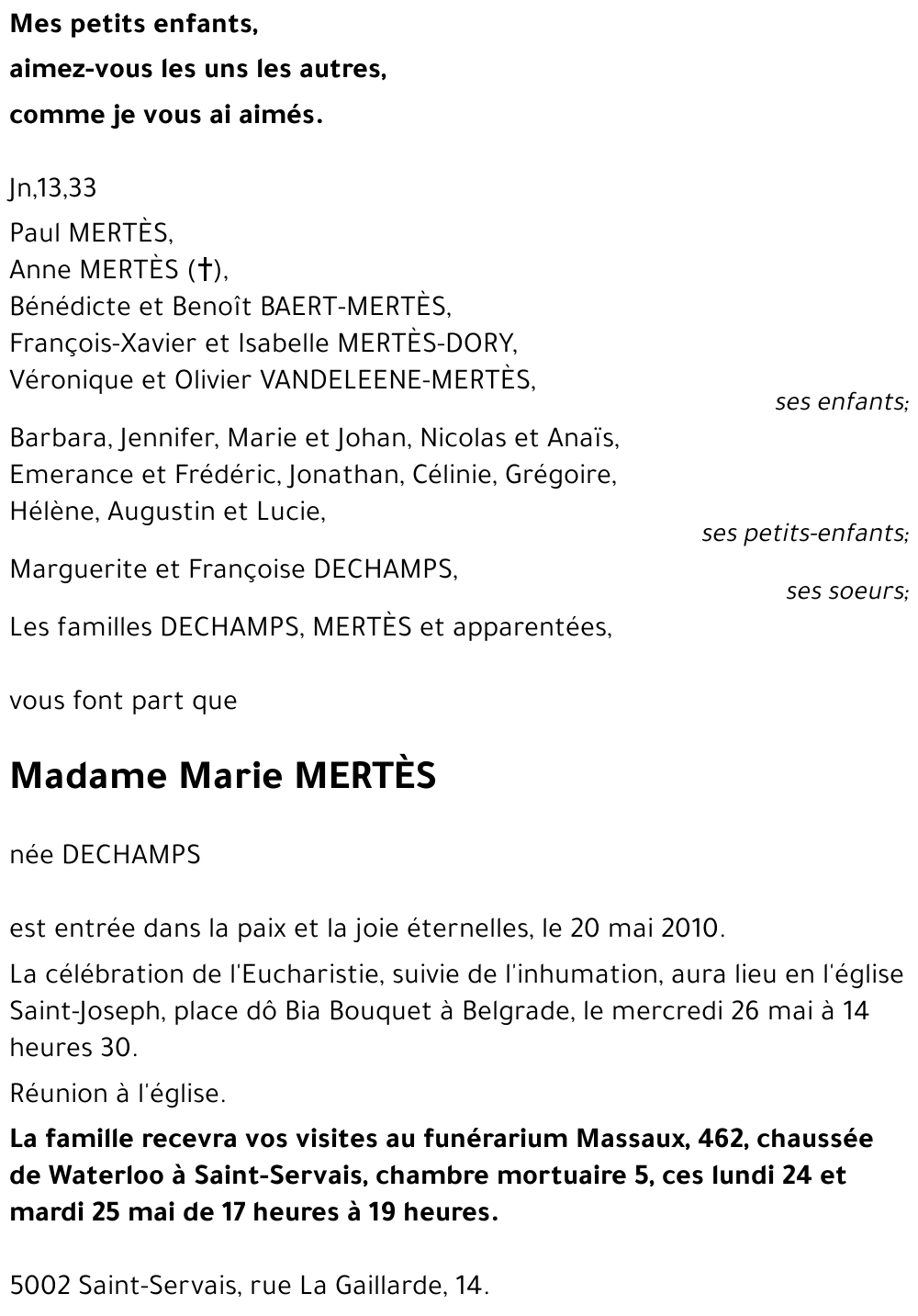 Marie DECHAMPS